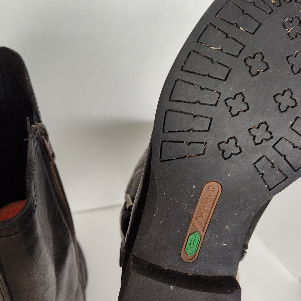 Timberland savin hill black leather riding boots 8 - Picture 9 of 9